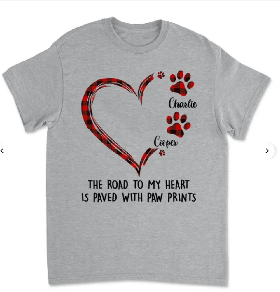 Road To Heart Pattern - Personalized Custom Unisex T-shirt 658034