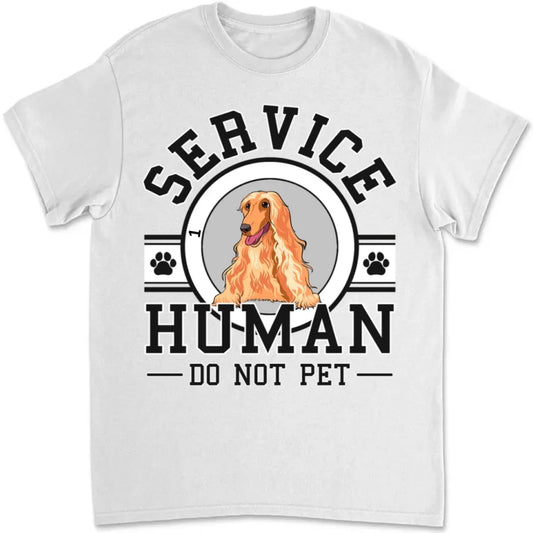 Dog Service Human Logo - Personalized Custom Unisex T-shirt 658014